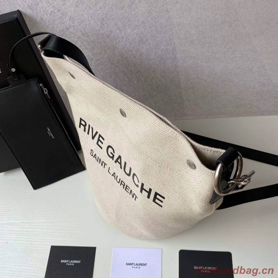 Yves Saint Laurent Tote Book LINEN Shopping Bag Y689299 black Yves Saint Laurent Tote Book LINEN Shopping Bag Y689299 black