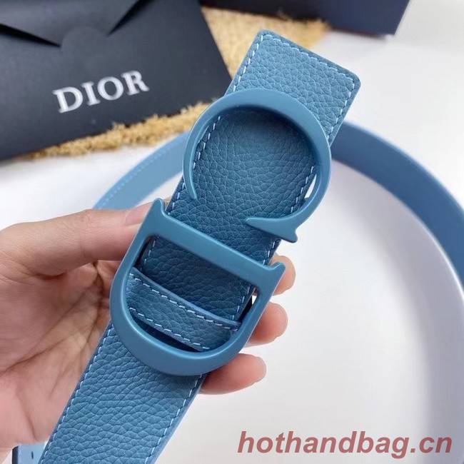 DIOR-ID BELT Raspberry Smooth Calfskin 35 MM B0111UM blue