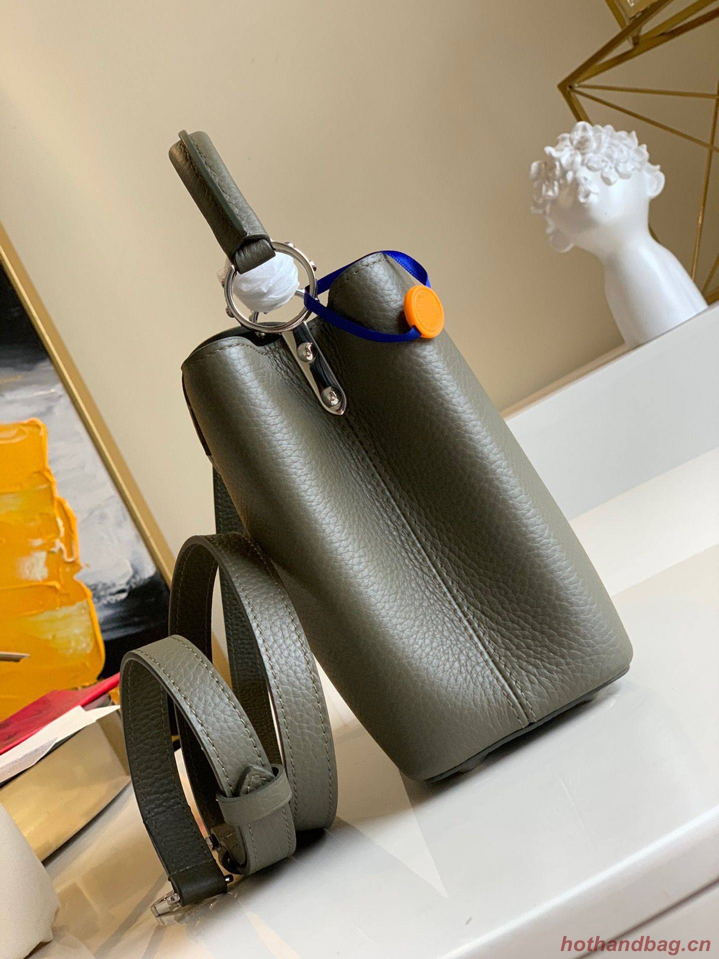 Louis Vuitton CAPUCINES Original Leather PM M57227 Dark Green Louis Vuitton CAPUCINES Original Leather PM M57227 Dark Green