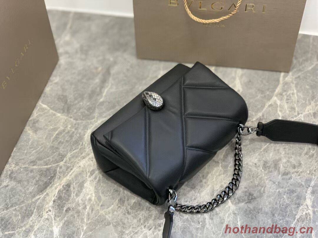Bvlgari Serpenti Forever leather crossbody bag B219069 black Bvlgari Serpenti Forever leather crossbody bag B219069 black
