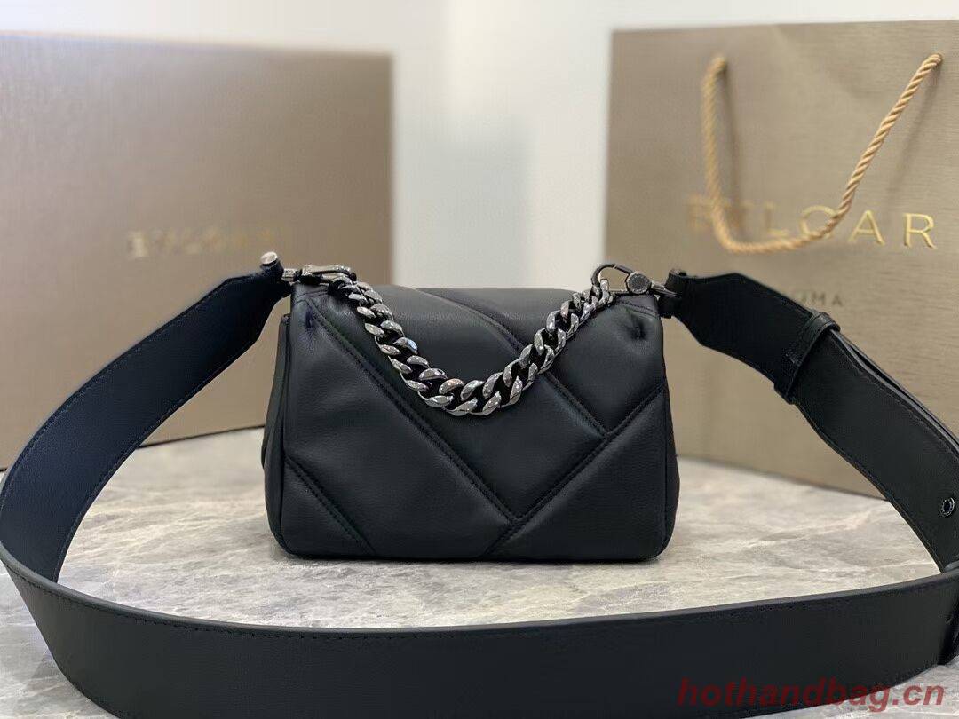 Bvlgari Serpenti Forever leather small crossbody bag B219068 black Bvlgari Serpenti Forever leather small crossbody bag B219068 black