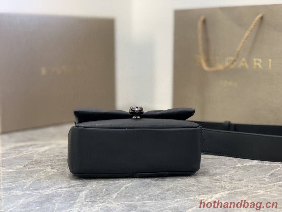 Bvlgari Serpenti Forever leather small crossbody bag B219068 black Bvlgari Serpenti Forever leather small crossbody bag B219068 black