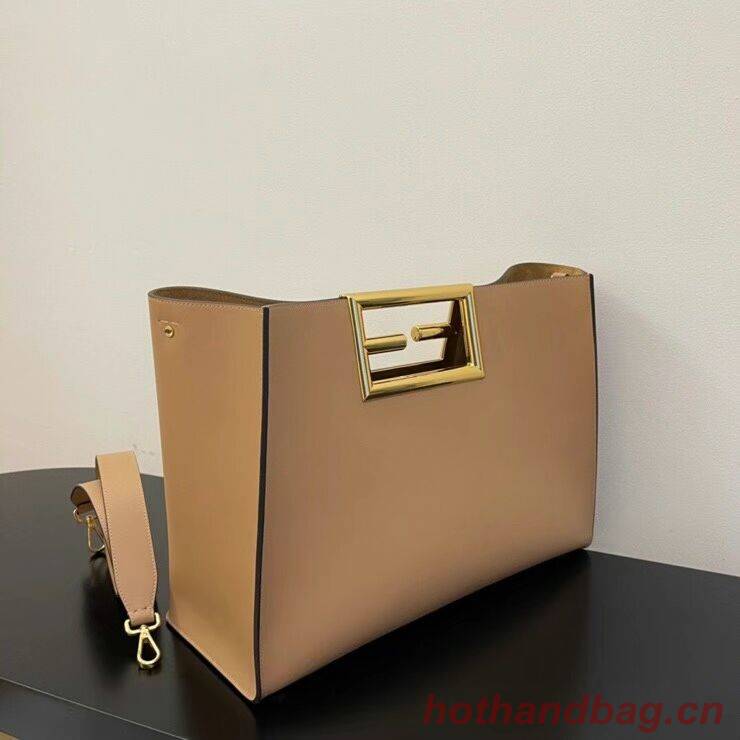 FENDI WAY MEDIUM Beige leather bag 8BH391AAI FENDI WAY MEDIUM Beige leather bag 8BH391AAI