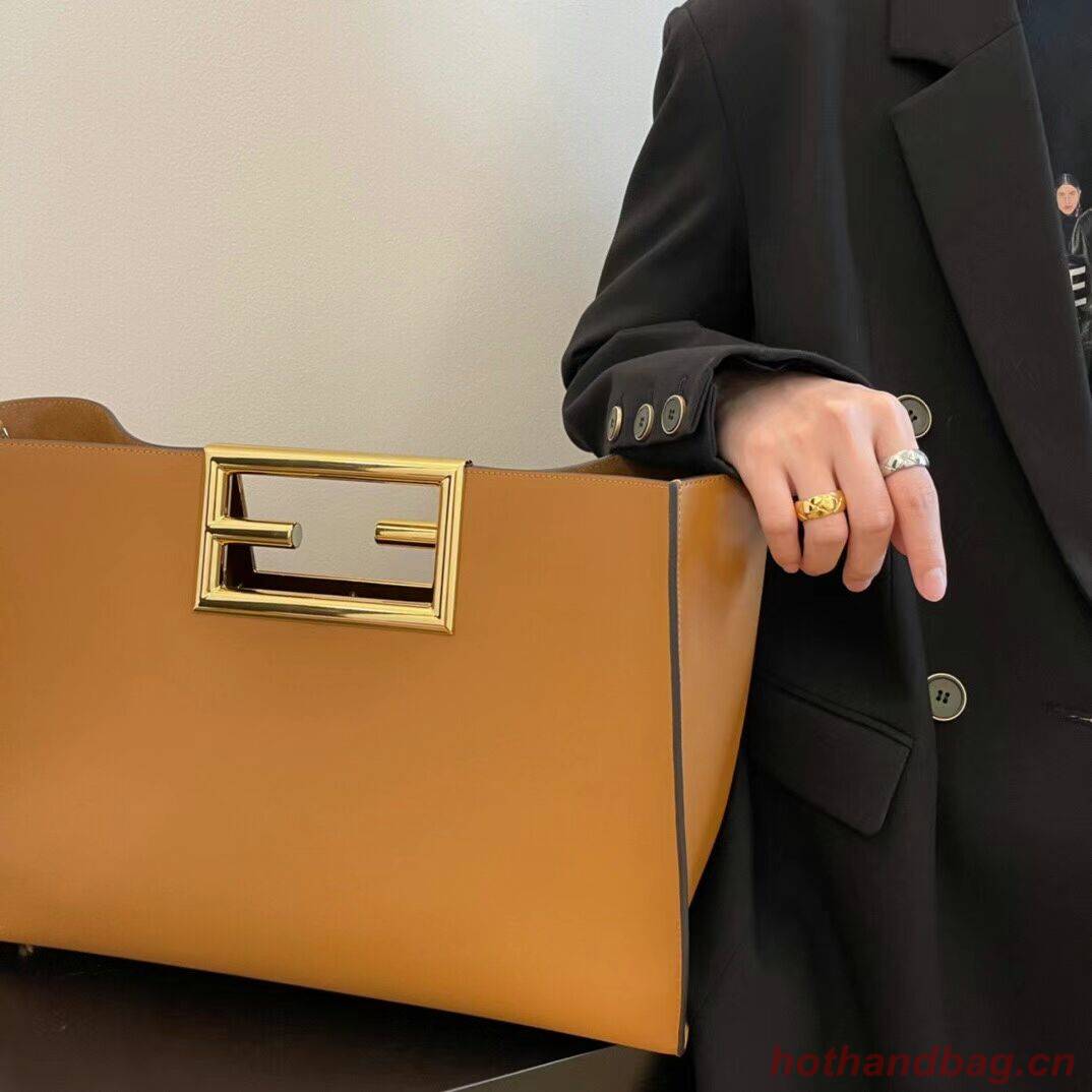 FENDI WAY MEDIUM Brown leather bag 8BH391AAI FENDI WAY MEDIUM Brown leather bag 8BH391AAI