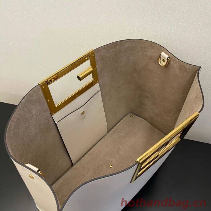 FENDI WAY MEDIUM White leather bag 8BH391AAI FENDI WAY MEDIUM White leather bag 8BH391AAI