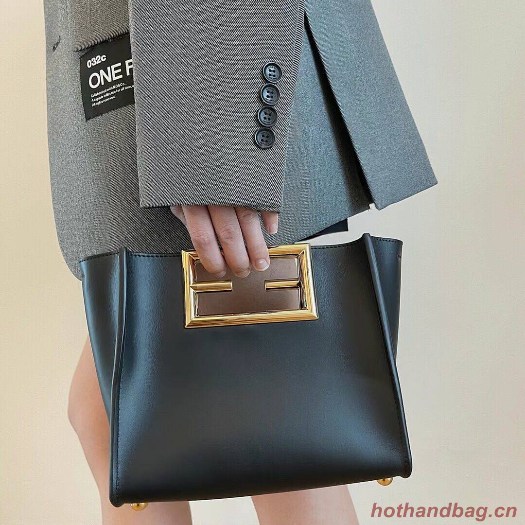 FENDI WAY small leather bag 5FB6846 black FENDI WAY small leather bag 5FB6846 black