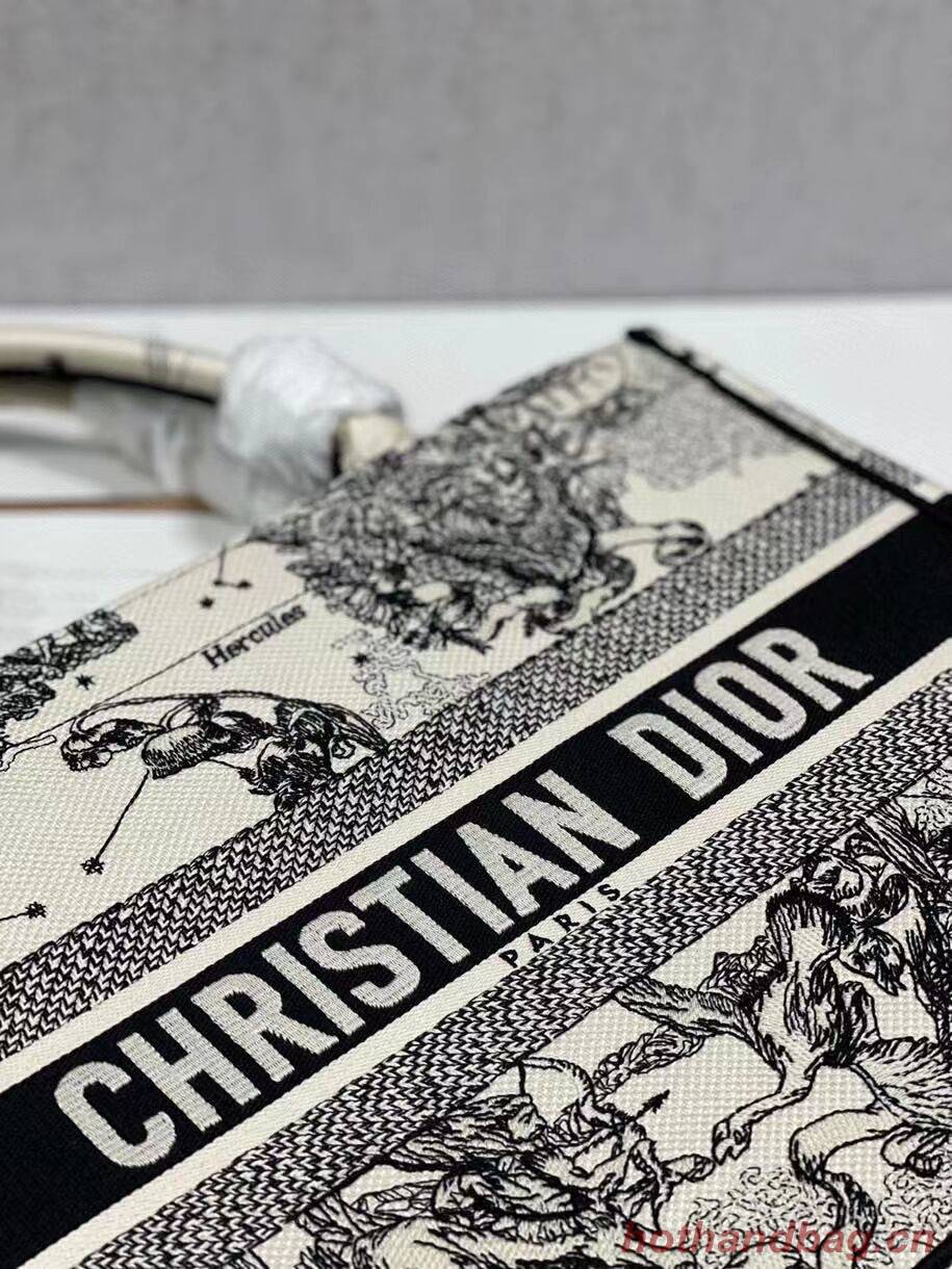 DIOR BOOK TOTE Latte Multicolor Dior Zodiac Embroidery M1296ZR DIOR BOOK TOTE Latte Multicolor Dior Zodiac Embroidery M1296ZR