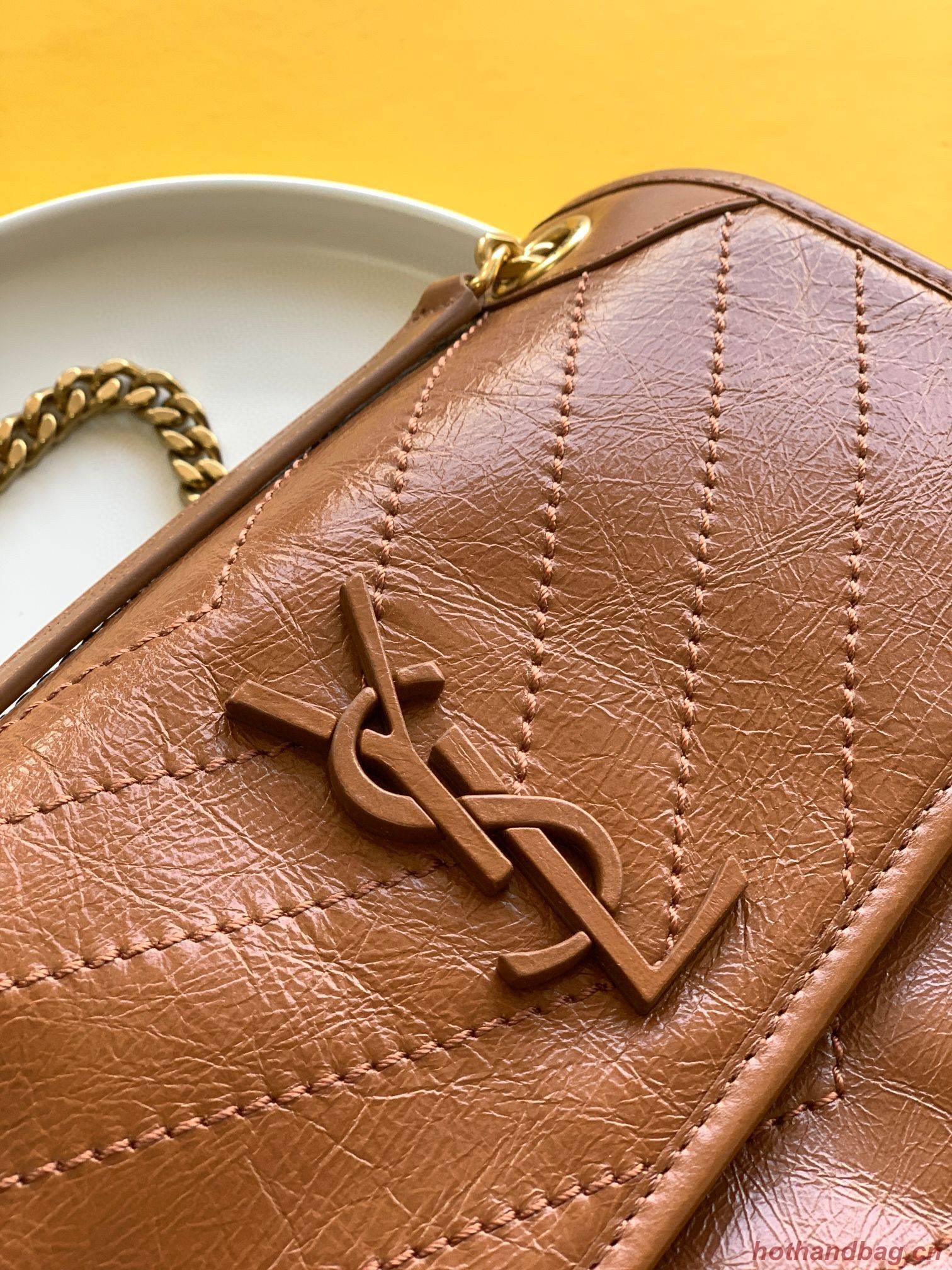 Yves Saint Laurent Medium Niki Chain Bag 498894 Brown Yves Saint Laurent Medium Niki Chain Bag 498894 Brown