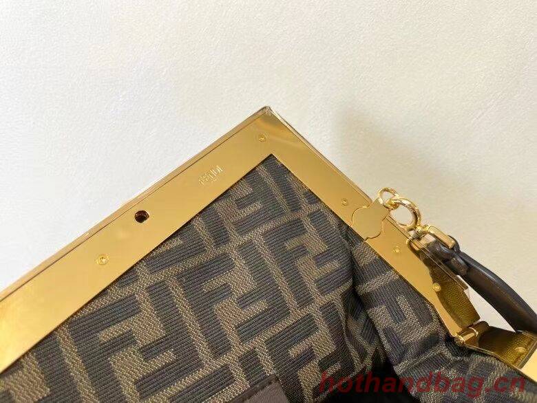 FENDI FIRST MEDIUM leather bag 8BP127AB Dark brown