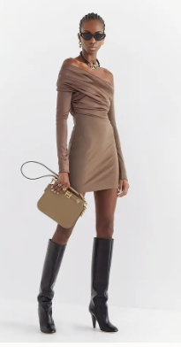 FENDI TOUCH leather bag 8BT349AHK2 gray FENDI TOUCH leather bag 8BT349AHK2 gray