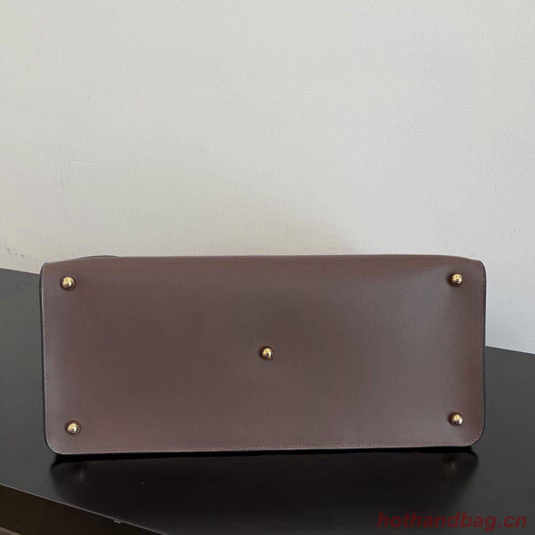 FENDI WAY MEDIUM leather bag 8BH391AAI Dark brown FENDI WAY MEDIUM leather bag 8BH391AAI Dark brown