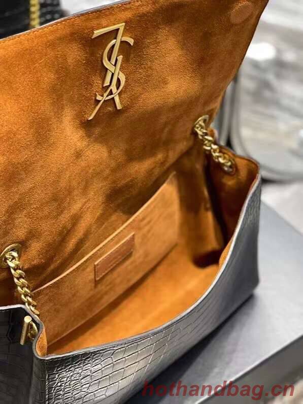 Yves Saint Laurent KATE MEDIUM REVERSIBLE IN SUEDE AND CROCODILE-EMBOSSED LEATHER 55380424 Yves Saint Laurent KATE MEDIUM REVERSIBLE IN SUEDE AND CROCODILE-EMBOSSED LEATHER 55380424