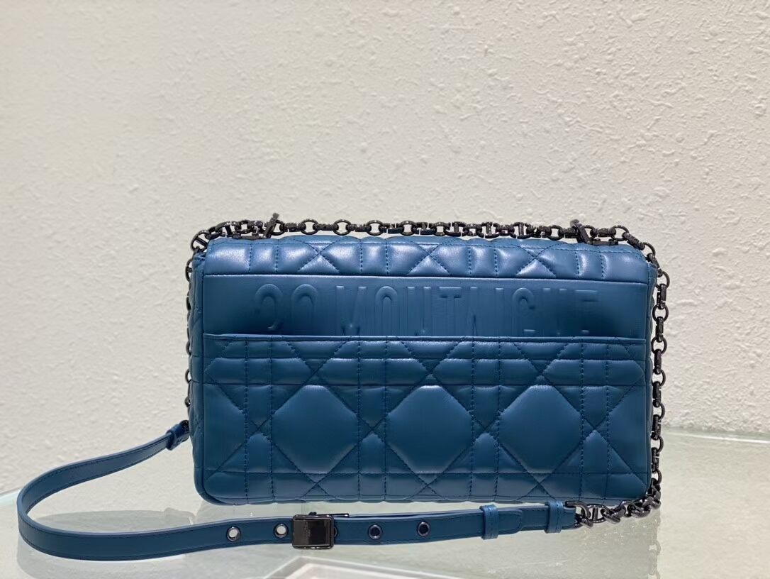 LARGE DIOR CARO BAG Gradient Cannage Lambskin M9243E blue LARGE DIOR CARO BAG Gradient Cannage Lambskin M9243E blue