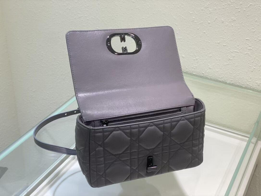 MEDIUM DIOR CARO BAG Gradient Cannage Lambskin M9242WN gray MEDIUM DIOR CARO BAG Gradient Cannage Lambskin M9242WN gray
