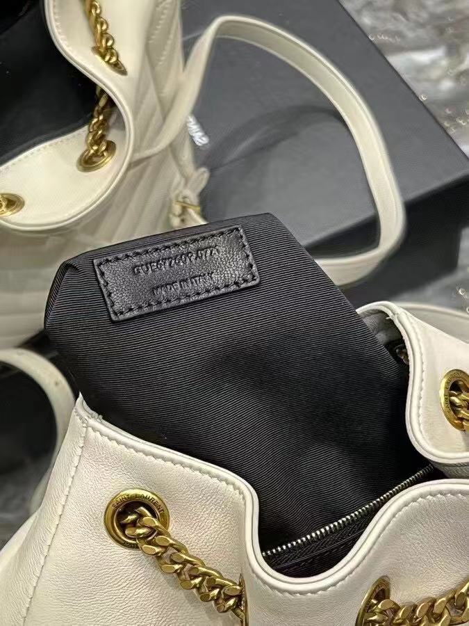 Yves Saint Laurent JOE BACKPACK IN LAMBSKIN 772609 BLANC VINTAGE Yves Saint Laurent JOE BACKPACK IN LAMBSKIN 772609 BLANC VINTAGE
