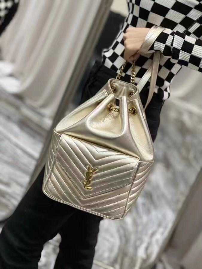 Yves Saint Laurent JOE BACKPACK IN LAMBSKIN 772609 PALE PINK Yves Saint Laurent JOE BACKPACK IN LAMBSKIN 772609 PALE PINK