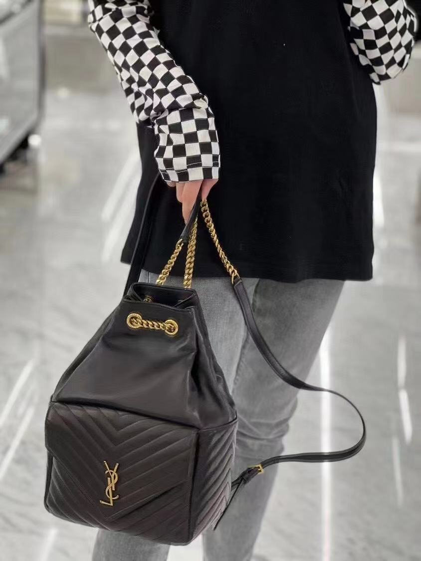 Yves Saint Laurent JOE BACKPACK IN LAMBSKIN 772609 black Yves Saint Laurent JOE BACKPACK IN LAMBSKIN 772609 black