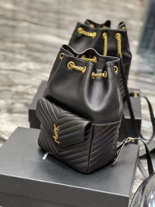 Yves Saint Laurent JOE BACKPACK IN LAMBSKIN 772609 black Yves Saint Laurent JOE BACKPACK IN LAMBSKIN 772609 black
