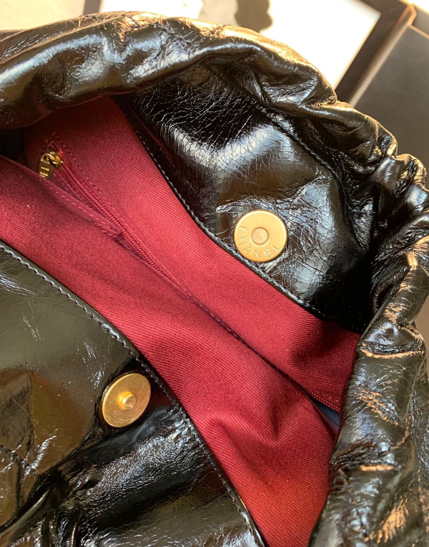 Chanel Original Oil Wax Leather Calfskin Cable Shopping Bag A67088 Black Chanel Original Oil Wax Leather Calfskin Cable Shopping Bag A67088 Black