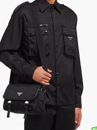 Prada Re-Nylon and Saffiano leather shoulder bag 2VD769 black Prada Re-Nylon and Saffiano leather shoulder bag 2VD769 black