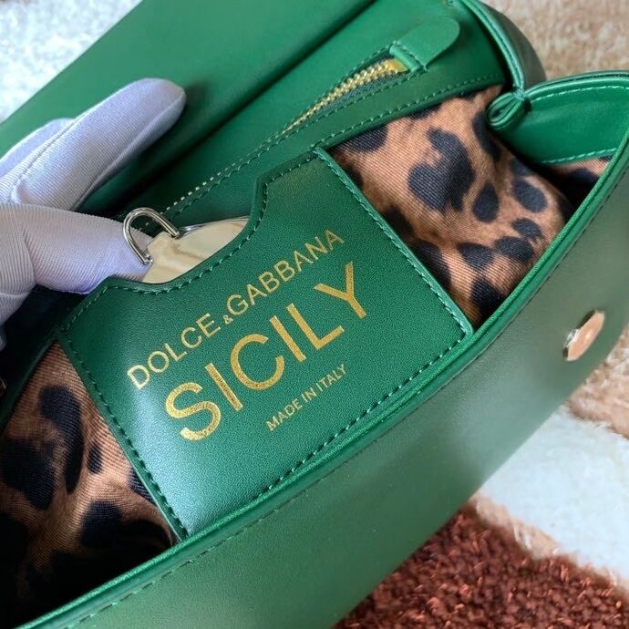 Dolce & Gabbana Origianl Leather Shoulder Bag 5157 green Dolce & Gabbana Origianl Leather Shoulder Bag 5157 green