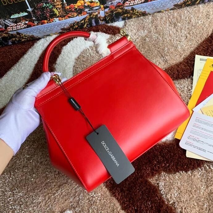 Dolce & Gabbana Origianl Leather Shoulder Bag 5157 red Dolce & Gabbana Origianl Leather Shoulder Bag 5157 red