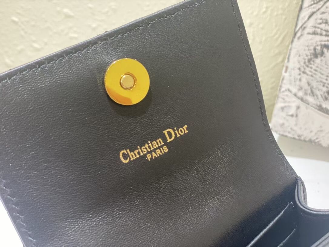 DIOR MINI BOBBY BAG Gradient Cannage Lambskin C0952 black DIOR MINI BOBBY BAG Gradient Cannage Lambskin C0952 black