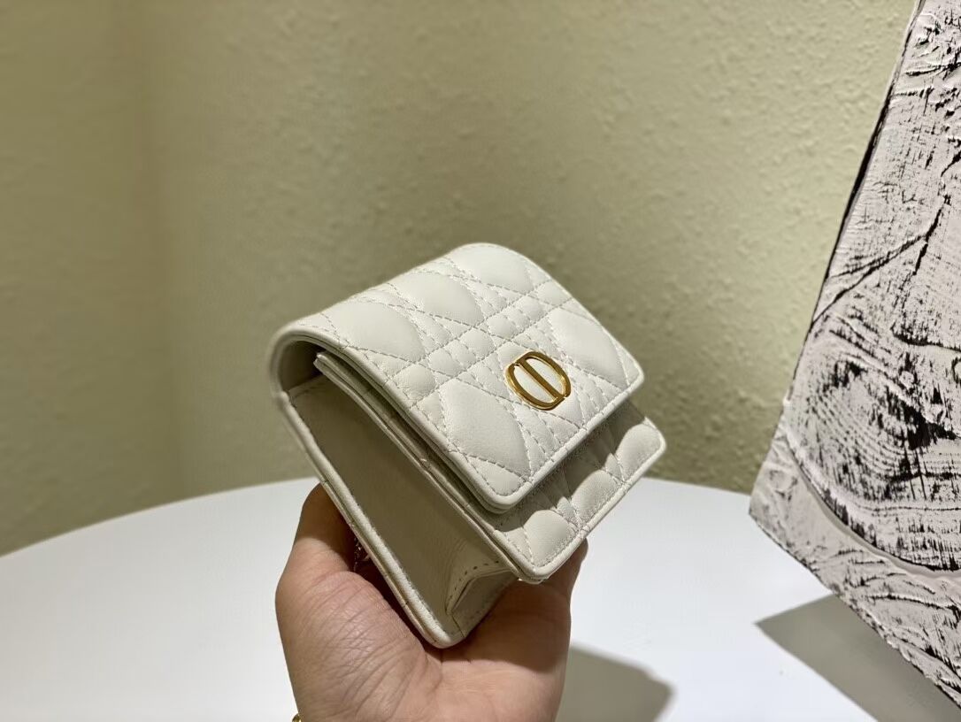 DIOR MINI BOBBY BAG Gradient Cannage Lambskin C0952 white DIOR MINI BOBBY BAG Gradient Cannage Lambskin C0952 white