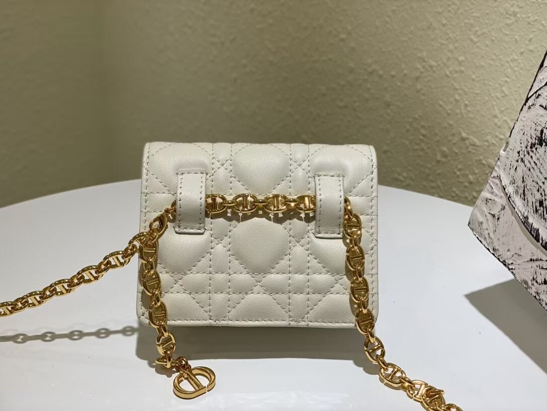 DIOR MINI BOBBY BAG Gradient Cannage Lambskin C0952 white DIOR MINI BOBBY BAG Gradient Cannage Lambskin C0952 white