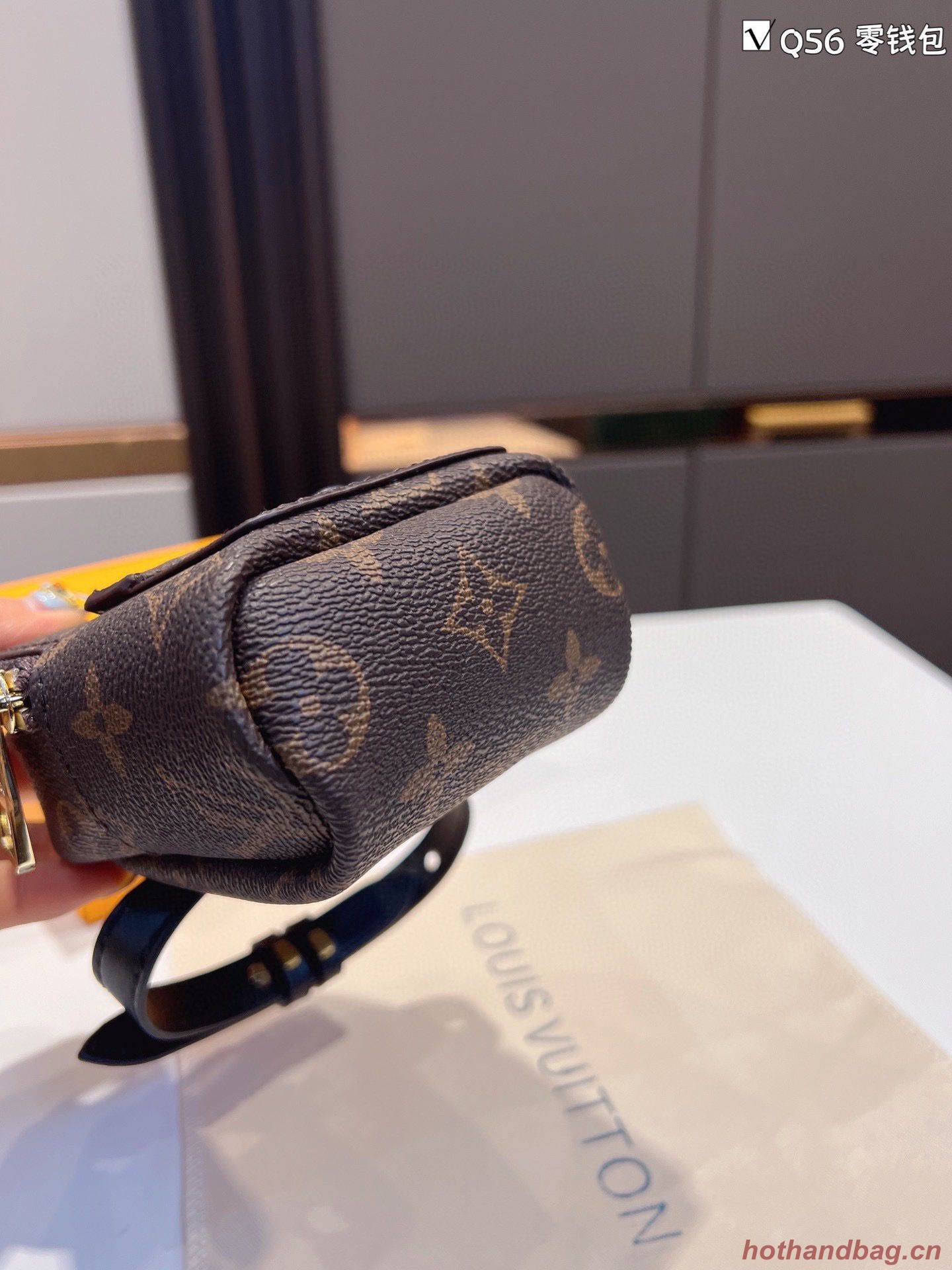 Louis Vuitton Monogram Canvas Mini Wrist Bag M12587 Louis Vuitton Monogram Canvas Mini Wrist Bag M12587