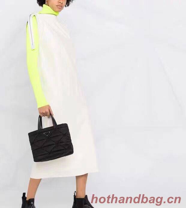 Prada Re-Nylon and Saffiano leather shoulder bag 1AG380 black Prada Re-Nylon and Saffiano leather shoulder bag 1AG380 black