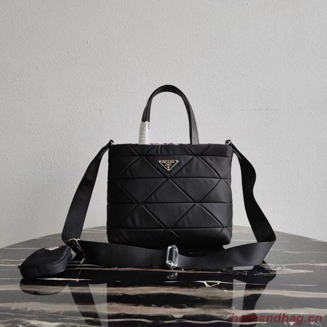 Prada Re-Nylon and Saffiano leather shoulder bag 1AG380 black Prada Re-Nylon and Saffiano leather shoulder bag 1AG380 black