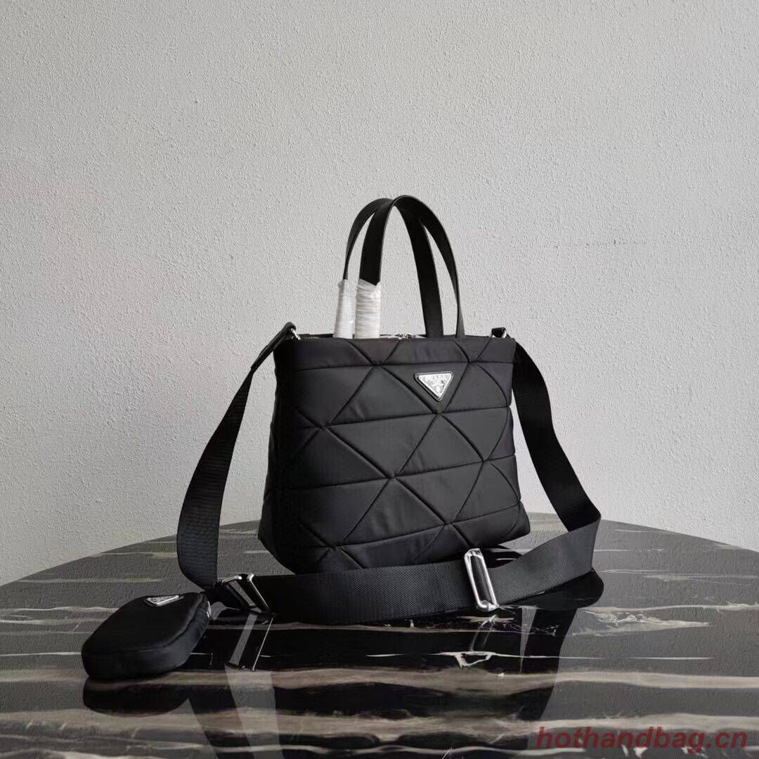 Prada Re-Nylon and Saffiano leather shoulder bag 1AG380 black Prada Re-Nylon and Saffiano leather shoulder bag 1AG380 black