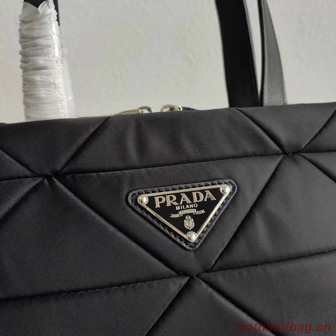 Prada Re-Nylon and Saffiano leather shoulder bag 1AG380 black Prada Re-Nylon and Saffiano leather shoulder bag 1AG380 black