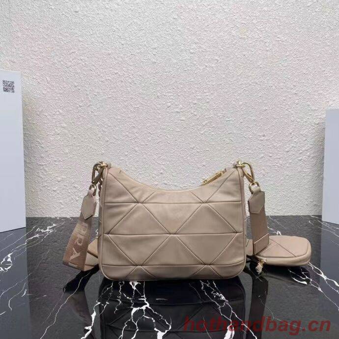 Prada System nappa leather patchwork shoulder bag 1AC151 Biscuits Prada System nappa leather patchwork shoulder bag 1AC151 Biscuits