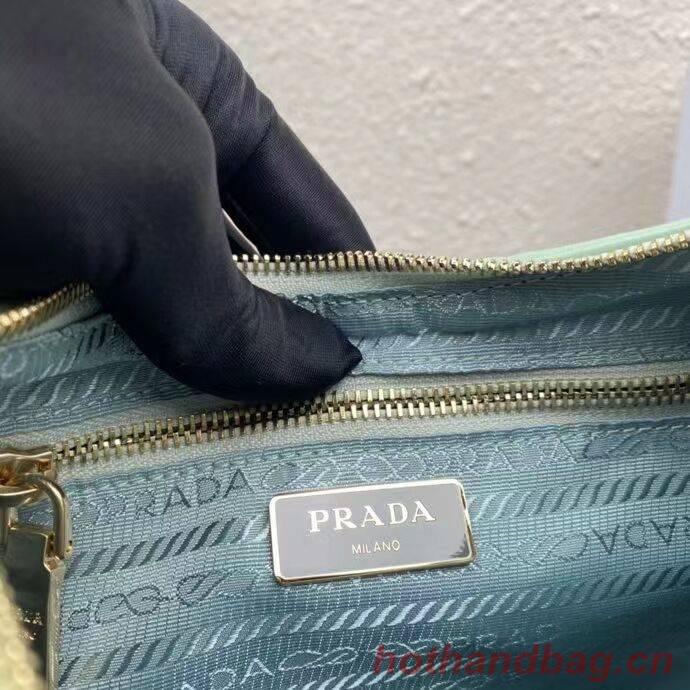 Prada System nappa leather patchwork shoulder bag 1AC151 Green Prada System nappa leather patchwork shoulder bag 1AC151 Green