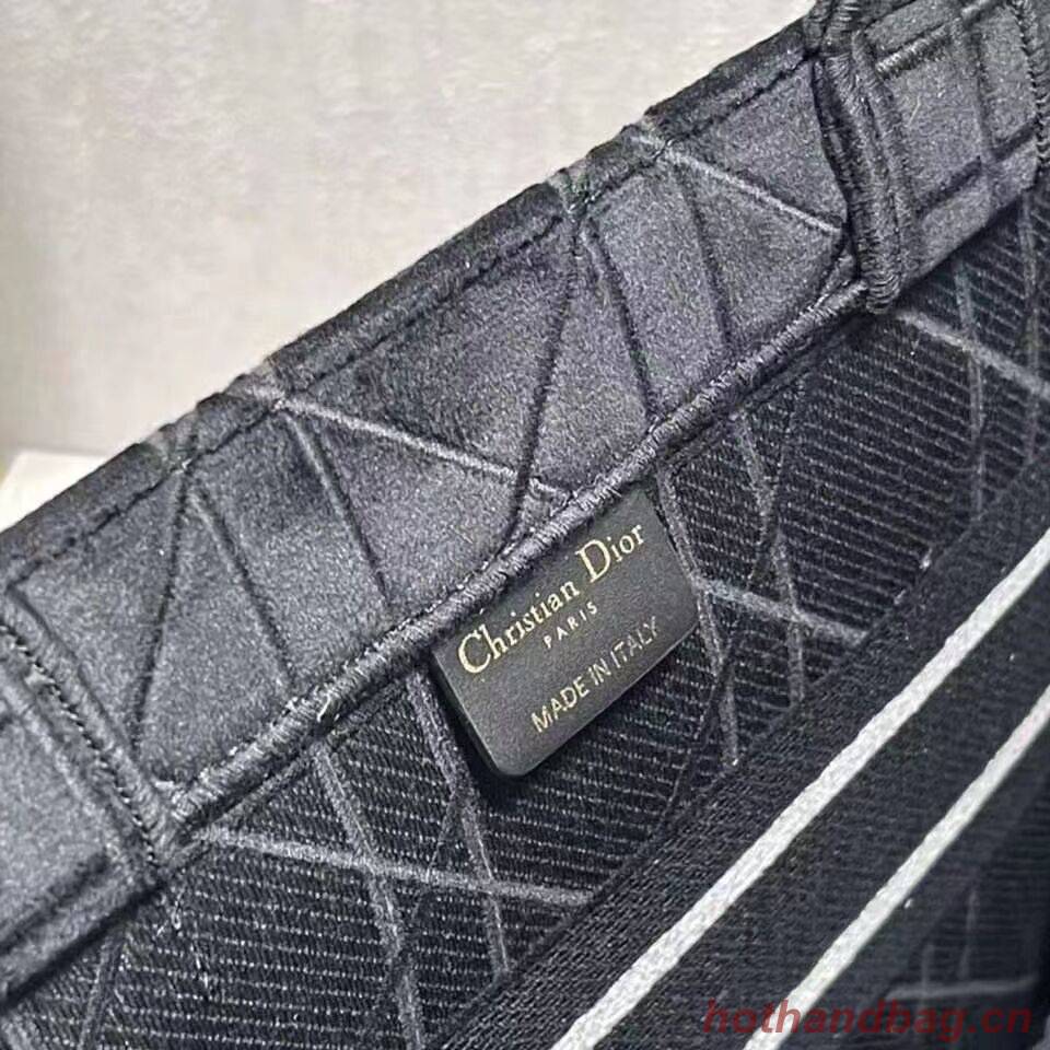 SMALL DIOR BOOK TOTE Velvet C1287-5 black SMALL DIOR BOOK TOTE Velvet C1287-5 black