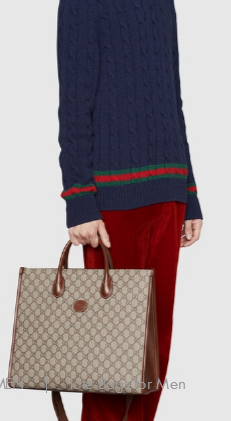 Gucci Medium tote with Interlocking G 674148 brown Gucci Medium tote with Interlocking G 674148 brown