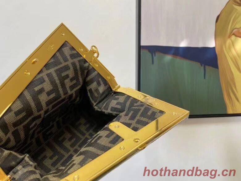 FENDI FIRST small suede bag 8BP129A brown FENDI FIRST small suede bag 8BP129A brown