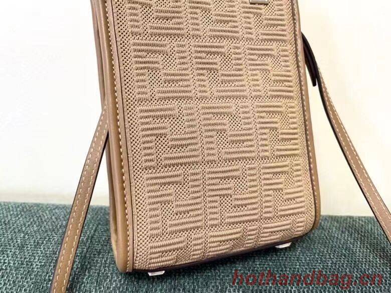 FENDI MINI SUNSHINE SHOPPER FF fabric mini-bag 8BS051AG Beige FENDI MINI SUNSHINE SHOPPER FF fabric mini-bag 8BS051AG Beige