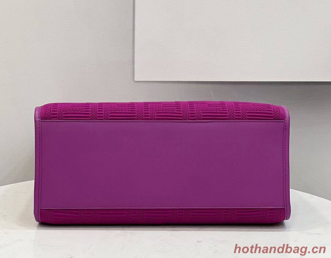 FENDI SUNSHINE MEDIUM FF fabric shopper 8BH386A Purple FENDI SUNSHINE MEDIUM FF fabric shopper 8BH386A Purple