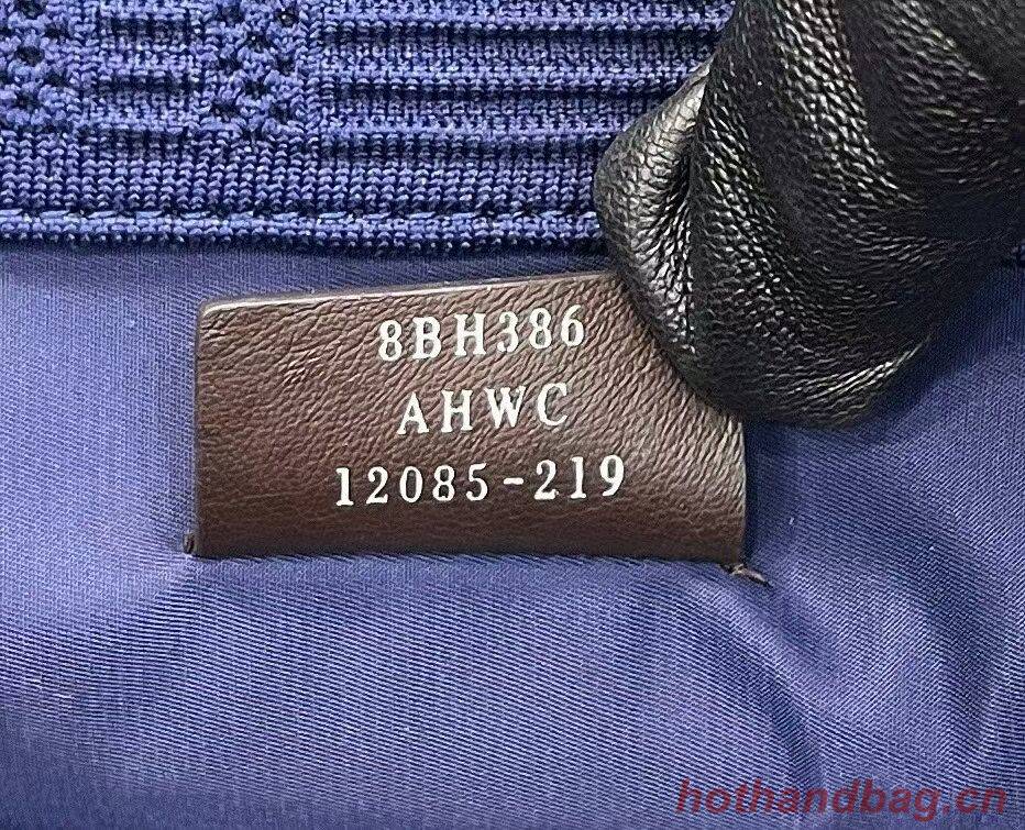 FENDI SUNSHINE MEDIUM FF fabric shopper 8BH386A dark blue FENDI SUNSHINE MEDIUM FF fabric shopper 8BH386A dark blue