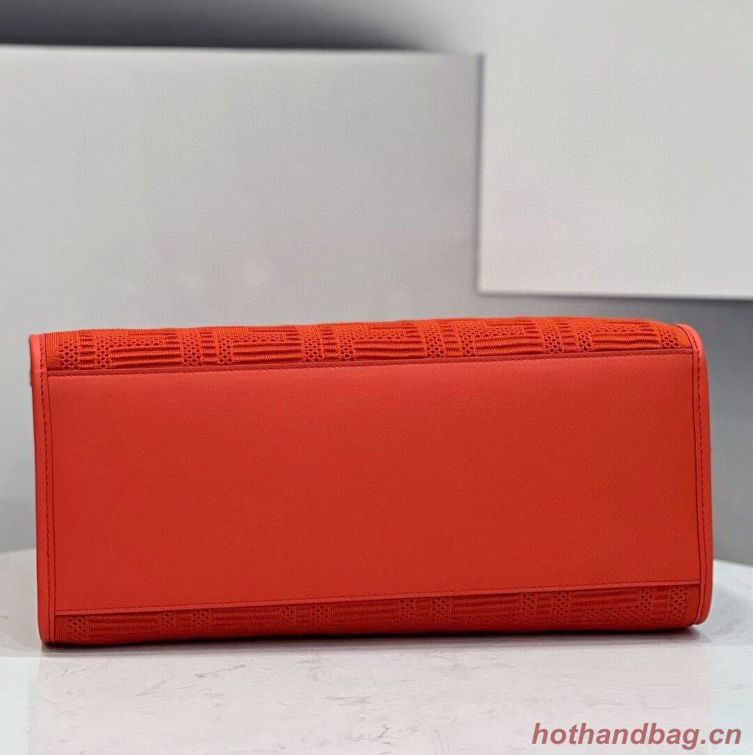 FENDI SUNSHINE MEDIUM FF fabric shopper 8BH386A red FENDI SUNSHINE MEDIUM FF fabric shopper 8BH386A red