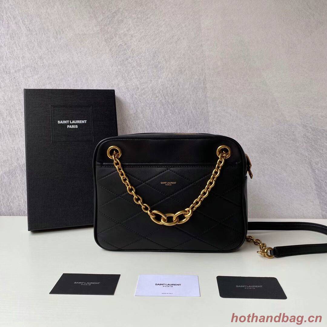 YSL LE MAILLON SMALL CHAIN BAG IN QUILTED LAMBSKIN 6693081 black YSL LE MAILLON SMALL CHAIN BAG IN QUILTED LAMBSKIN 6693081 black