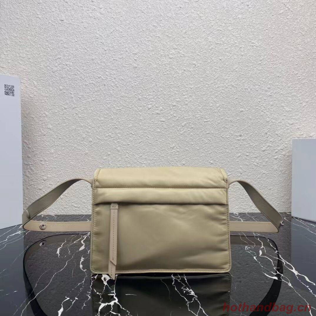 Prada Re-Nylon and nappa leather shoulder bag 1BM313 Biscuits Prada Re-Nylon and nappa leather shoulder bag 1BM313 Biscuits