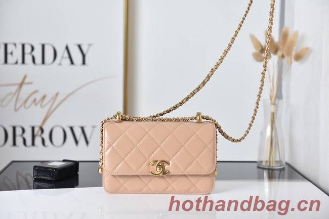 Chanel Flap Lambskin mini Shoulder Bag AS2615 pink
