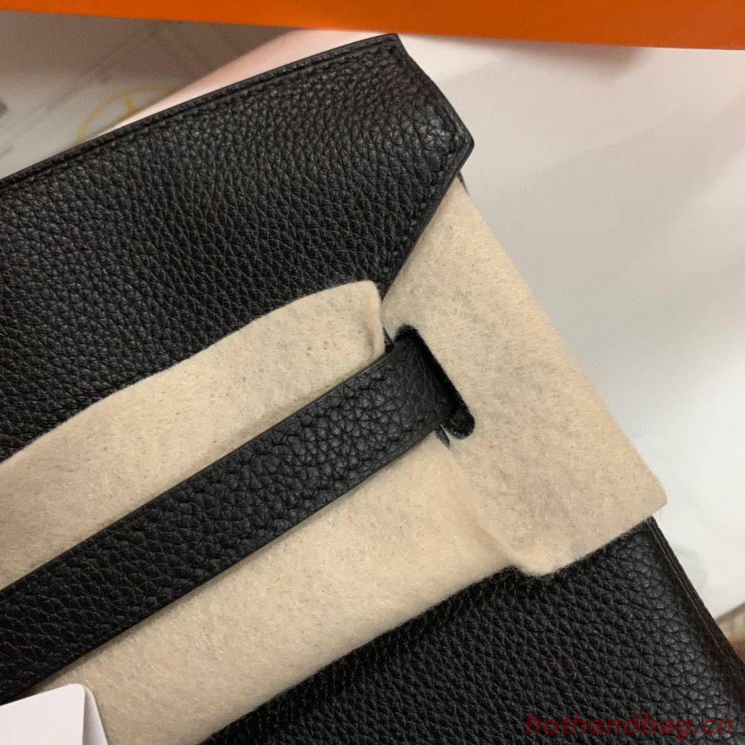 Hermes original Togo Leather HB35O Black Hermes original Togo Leather HB35O Black