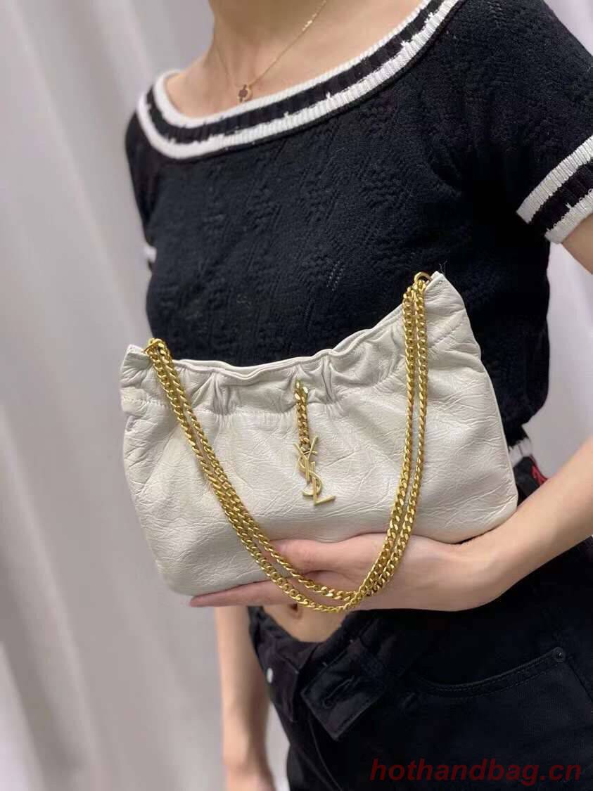 Yves Saint Laurent GABY SATCHEL IN QUILTED LAMBSKIN 581632 BEIGE Yves Saint Laurent GABY SATCHEL IN QUILTED LAMBSKIN 581632 BEIGE