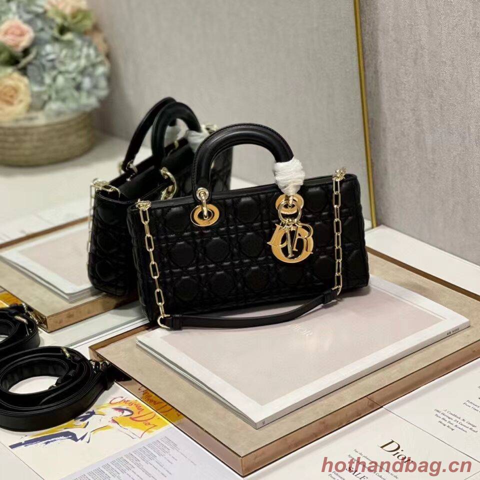 MEDIUM LADY DIOR BAG Cannage Lambskin C2820 black MEDIUM LADY DIOR BAG Cannage Lambskin C2820 black