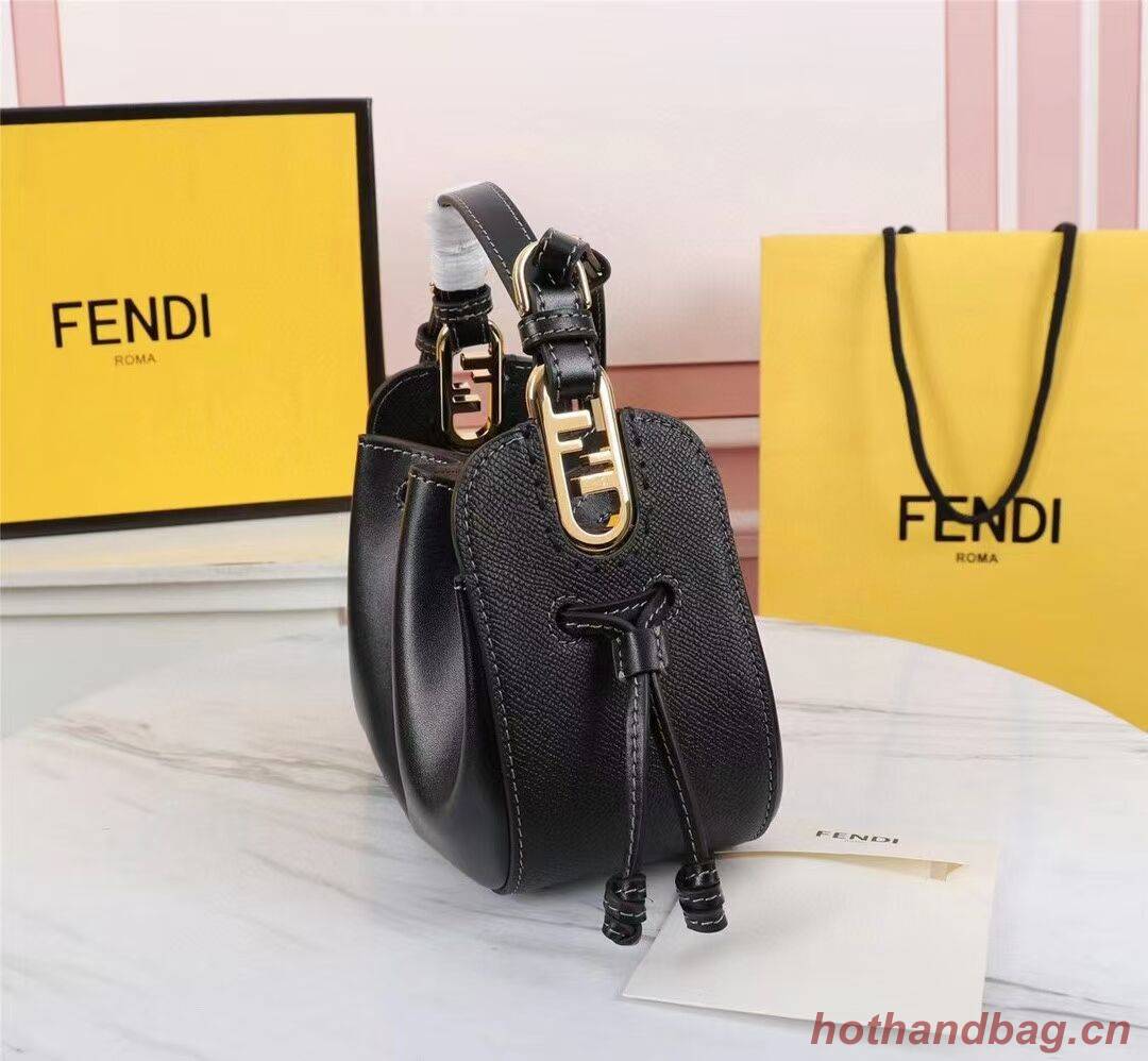 FENDI TOUCH leather bag 8BS059 black FENDI TOUCH leather bag 8BS059 black